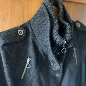Women's Express Wool Bomber Jacket Size Small